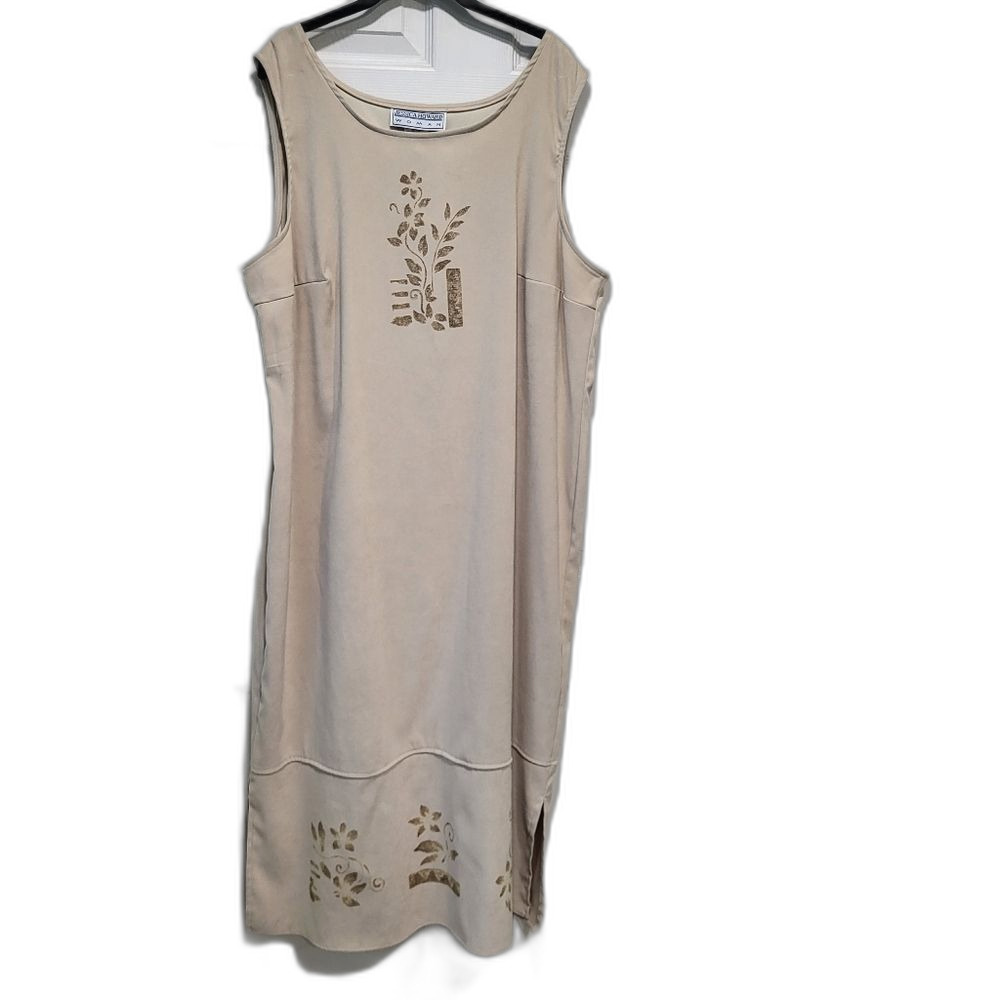 Sleeveless Dress with Matching Jacket - Size 20